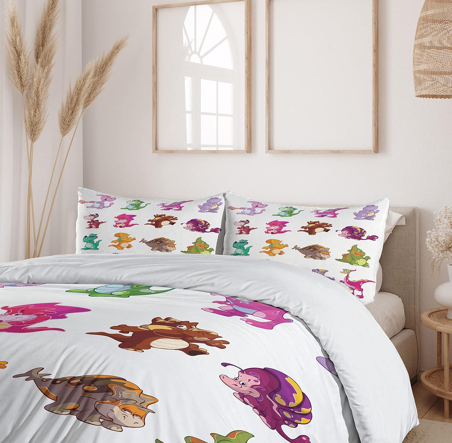imageAmbesonne Love Duvet Cover Set Valentines Day Words with Hearts Frame on Vertical Lines Romantic Calligraphy Decorative 2 Piece Bedding Set with 1 Pillow Sham Twin Size Pink Red BlushPurple Green