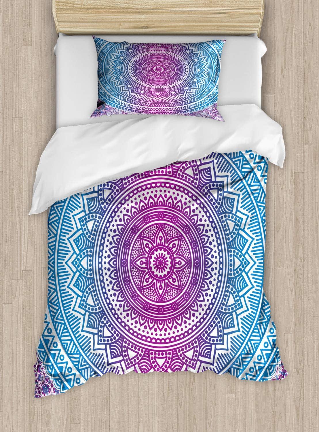 imageAmbesonne Love Duvet Cover Set Valentines Day Words with Hearts Frame on Vertical Lines Romantic Calligraphy Decorative 2 Piece Bedding Set with 1 Pillow Sham Twin Size Pink Red BlushBlue White and Violet