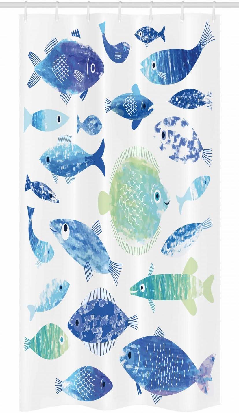 imageAmbesonne Romantic Shower Curtain Couple in Love Walking in The City Streets in Rainy Day Romance Dramatic Urban Scene Cloth Fabric Bathroom Decor Set with Hooks 69 W x 84 L Sepia RedSeafoam Blue