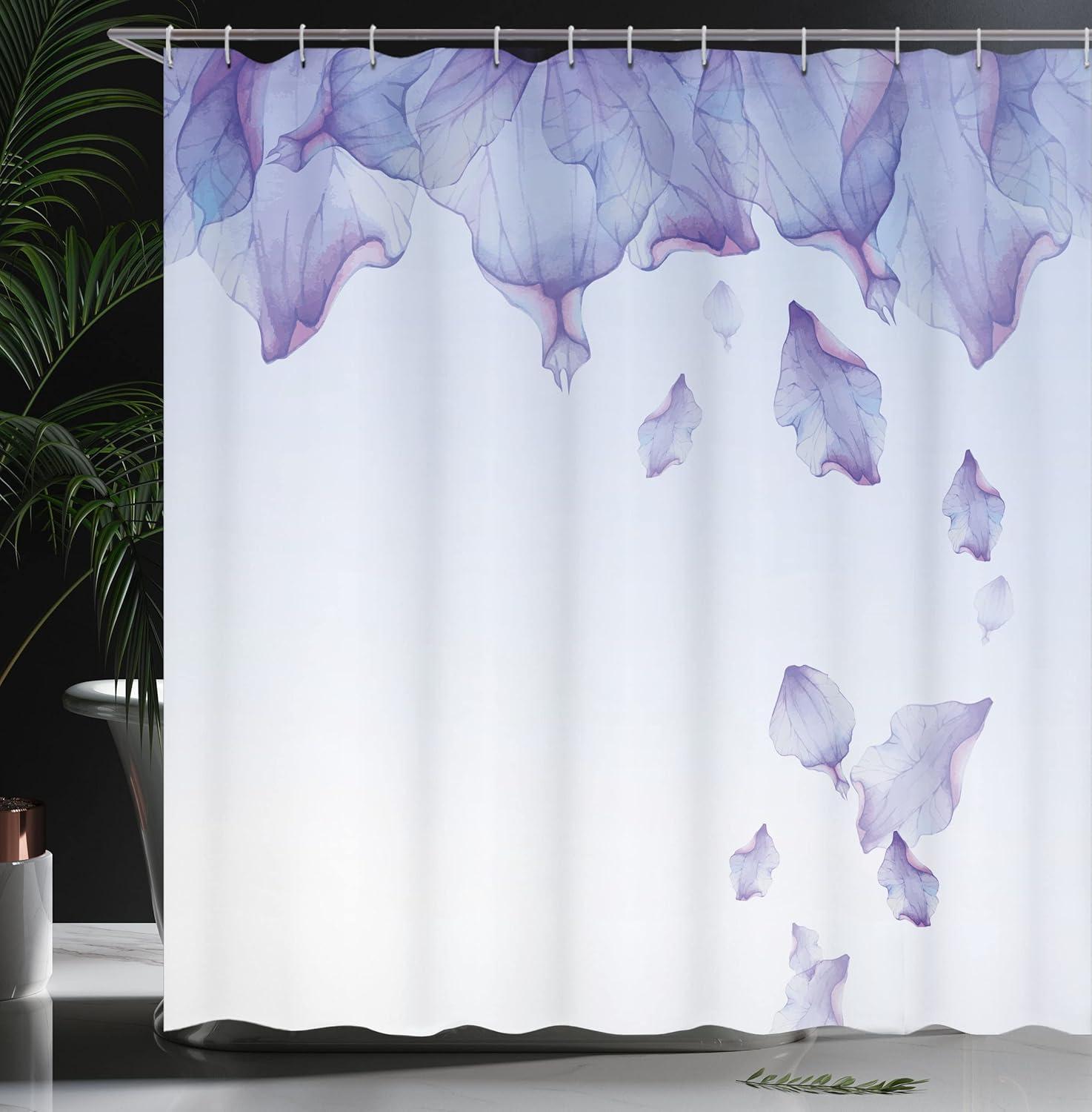 imageAmbesonne Romantic Shower Curtain Couple in Love Walking in The City Streets in Rainy Day Romance Dramatic Urban Scene Cloth Fabric Bathroom Decor Set with Hooks 69 W x 84 L Sepia RedMaroon Purple