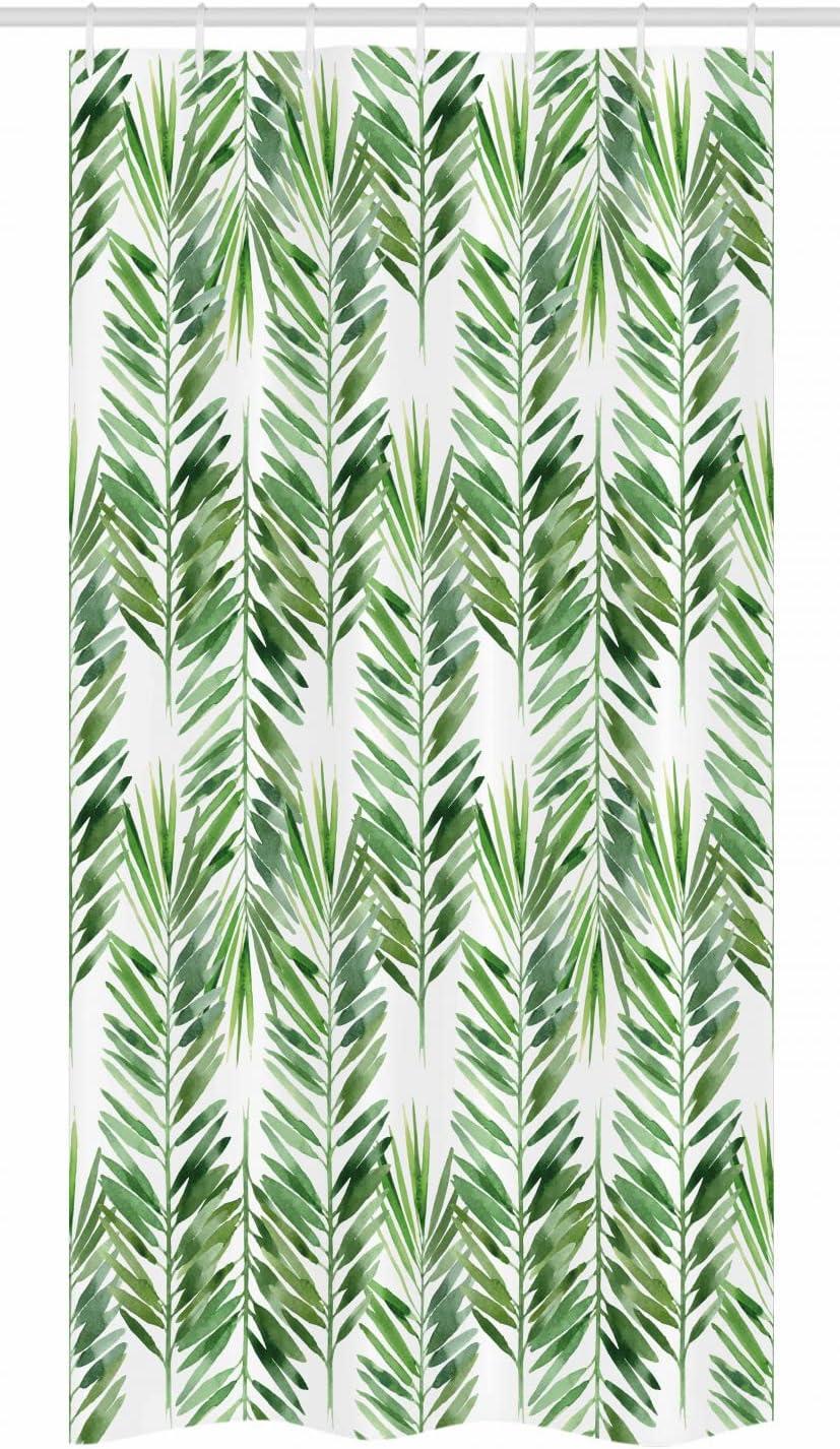 imageAmbesonne Romantic Shower Curtain Couple in Love Walking in The City Streets in Rainy Day Romance Dramatic Urban Scene Cloth Fabric Bathroom Decor Set with Hooks 69 W x 84 L Sepia RedPale Green