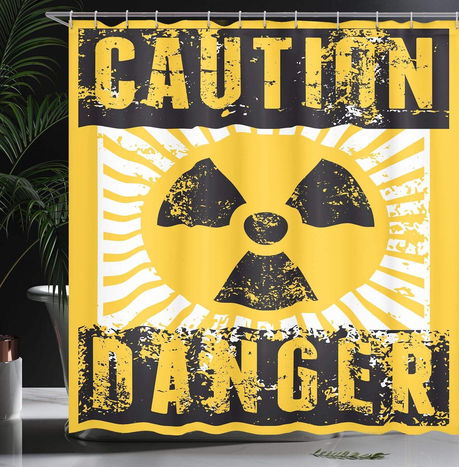 imageAmbesonne Romantic Shower Curtain Couple in Love Walking in The City Streets in Rainy Day Romance Dramatic Urban Scene Cloth Fabric Bathroom Decor Set with Hooks 69 W x 84 L Sepia RedYellow Black