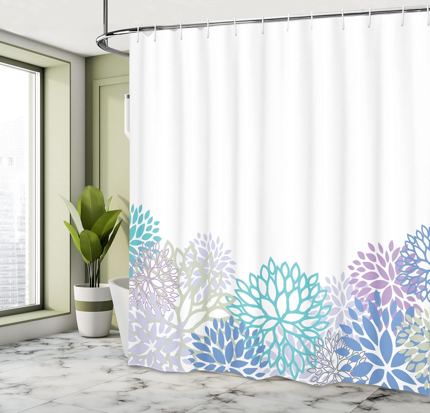 imageAmbesonne Romantic Shower Curtain Couple in Love Walking in The City Streets in Rainy Day Romance Dramatic Urban Scene Cloth Fabric Bathroom Decor Set with Hooks 69 W x 84 L Sepia RedLilac Navy
