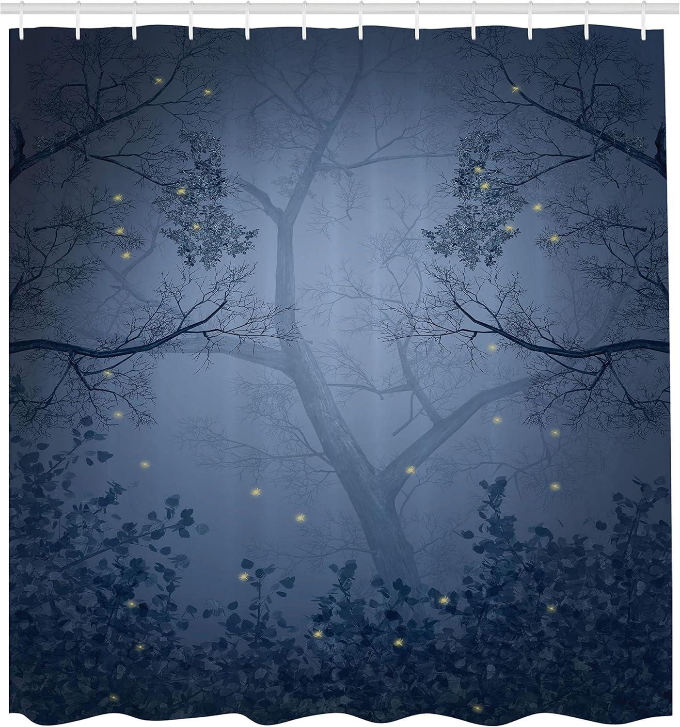imageAmbesonne Romantic Shower Curtain Couple in Love Walking in The City Streets in Rainy Day Romance Dramatic Urban Scene Cloth Fabric Bathroom Decor Set with Hooks 69 W x 84 L Sepia RedAqua