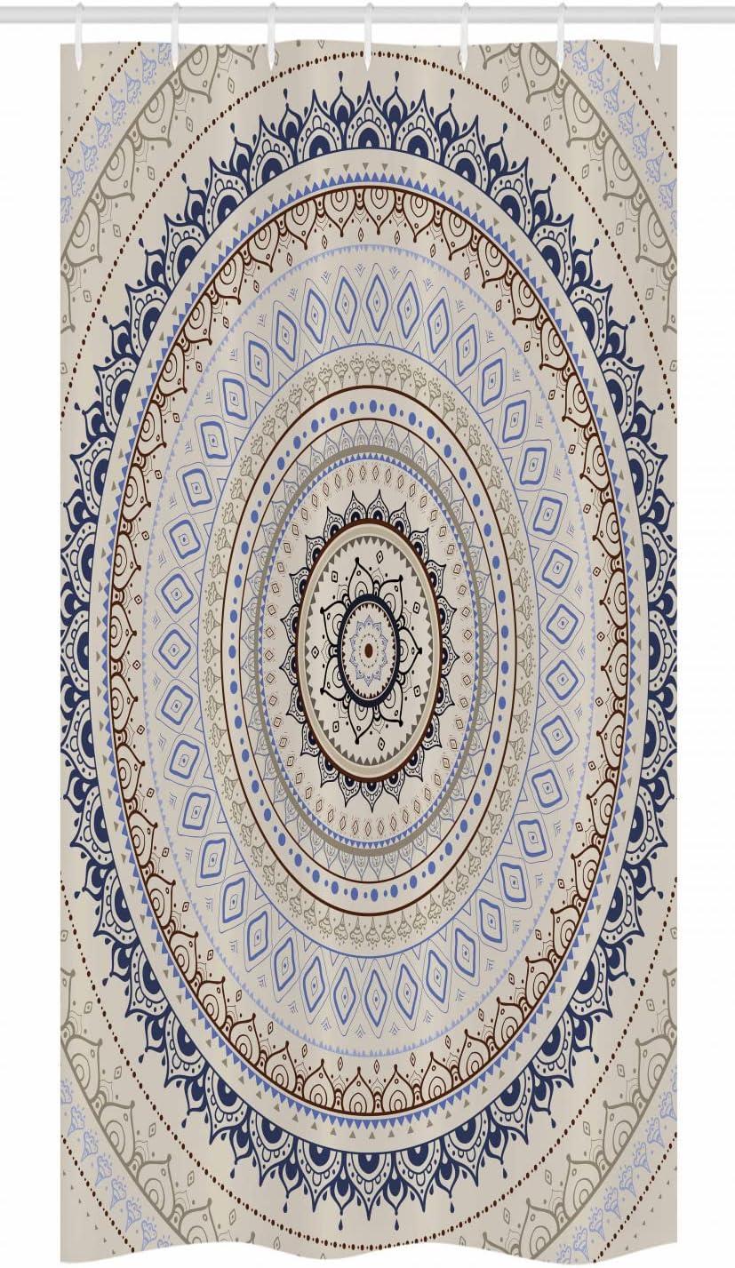 imageAmbesonne Romantic Shower Curtain Couple in Love Walking in The City Streets in Rainy Day Romance Dramatic Urban Scene Cloth Fabric Bathroom Decor Set with Hooks 69 W x 84 L Sepia RedBeige Blue
