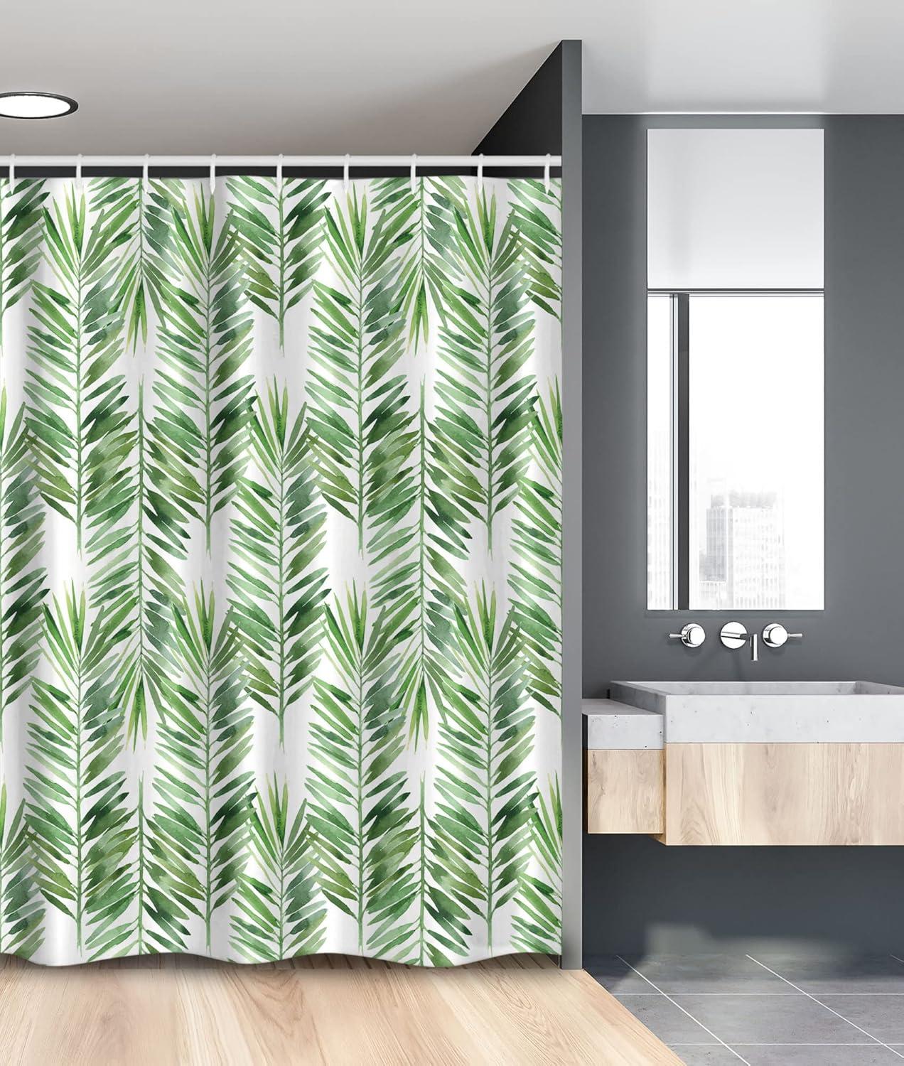 imageAmbesonne Romantic Shower Curtain Couple in Love Walking in The City Streets in Rainy Day Romance Dramatic Urban Scene Cloth Fabric Bathroom Decor Set with Hooks 69 W x 84 L Sepia RedPale Green