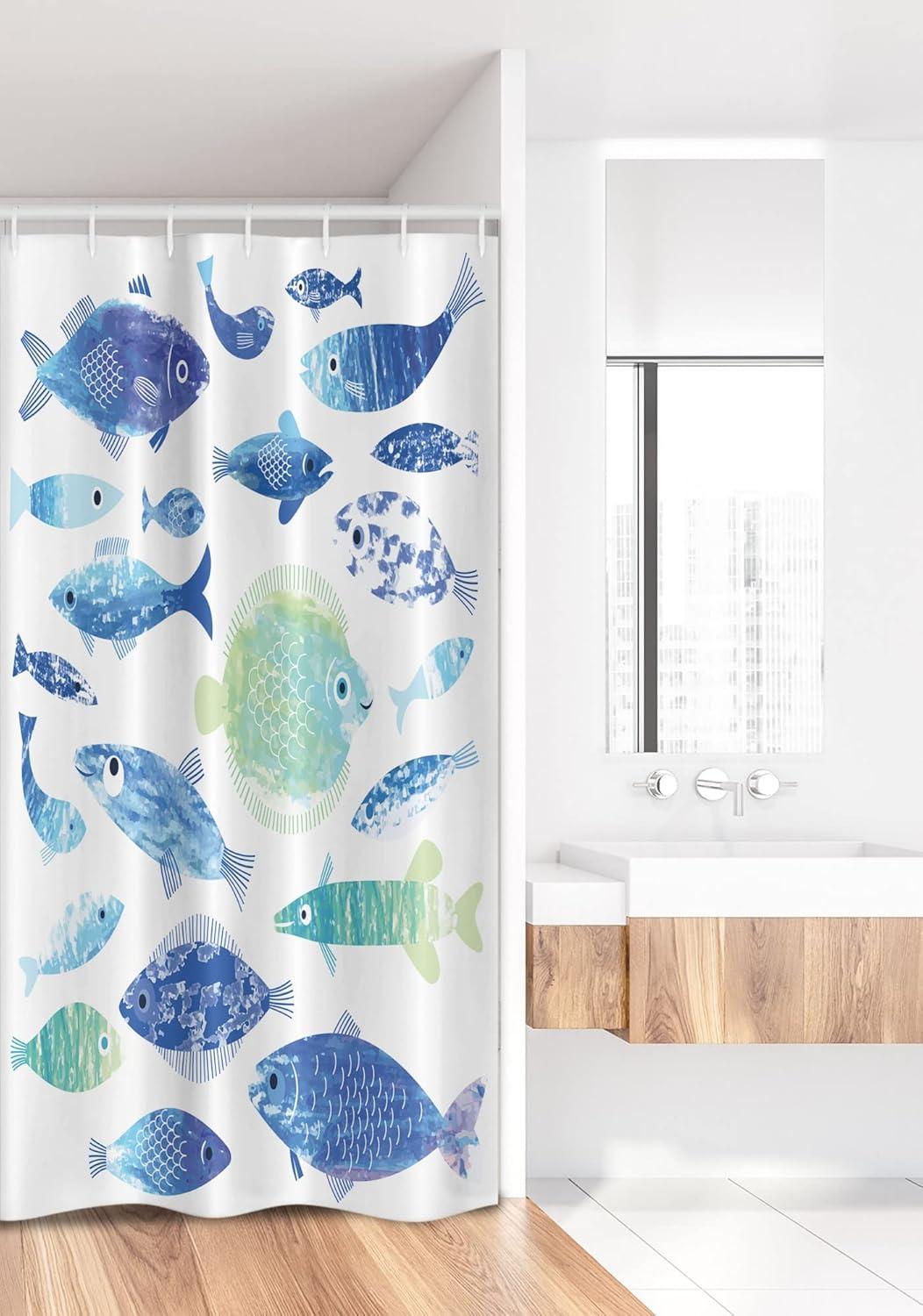 imageAmbesonne Romantic Shower Curtain Couple in Love Walking in The City Streets in Rainy Day Romance Dramatic Urban Scene Cloth Fabric Bathroom Decor Set with Hooks 69 W x 84 L Sepia RedSeafoam Blue