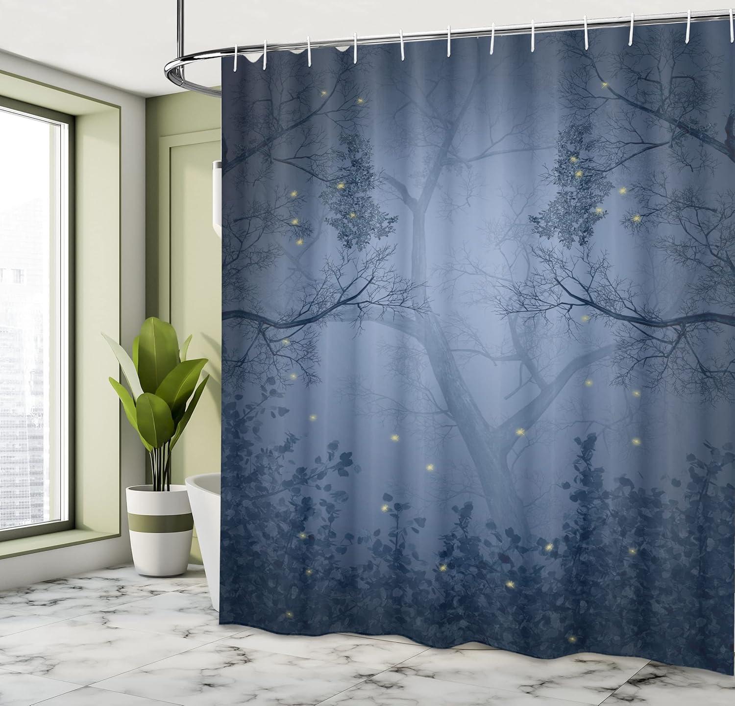 imageAmbesonne Romantic Shower Curtain Couple in Love Walking in The City Streets in Rainy Day Romance Dramatic Urban Scene Cloth Fabric Bathroom Decor Set with Hooks 69 W x 84 L Sepia RedAqua