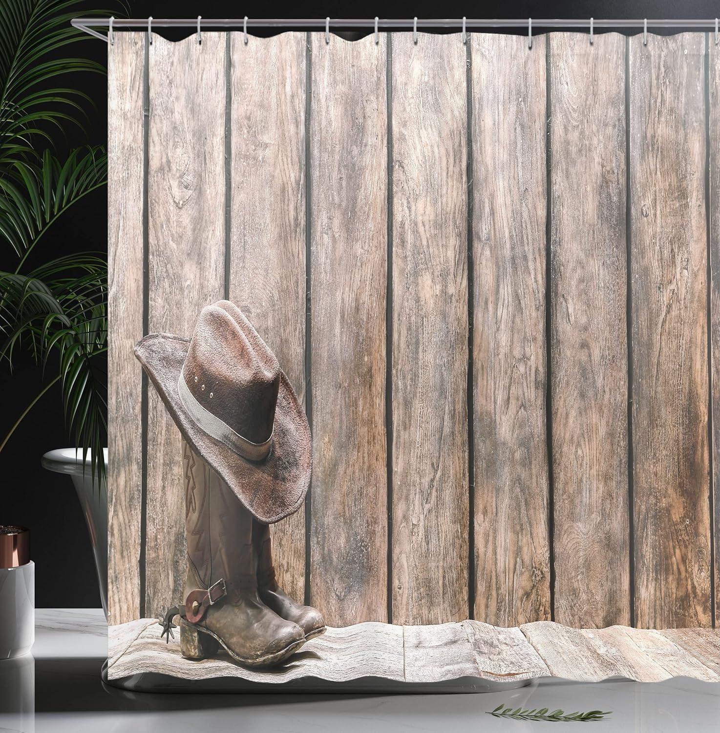imageAmbesonne Romantic Shower Curtain Couple in Love Walking in The City Streets in Rainy Day Romance Dramatic Urban Scene Cloth Fabric Bathroom Decor Set with Hooks 69 W x 84 L Sepia RedBrown