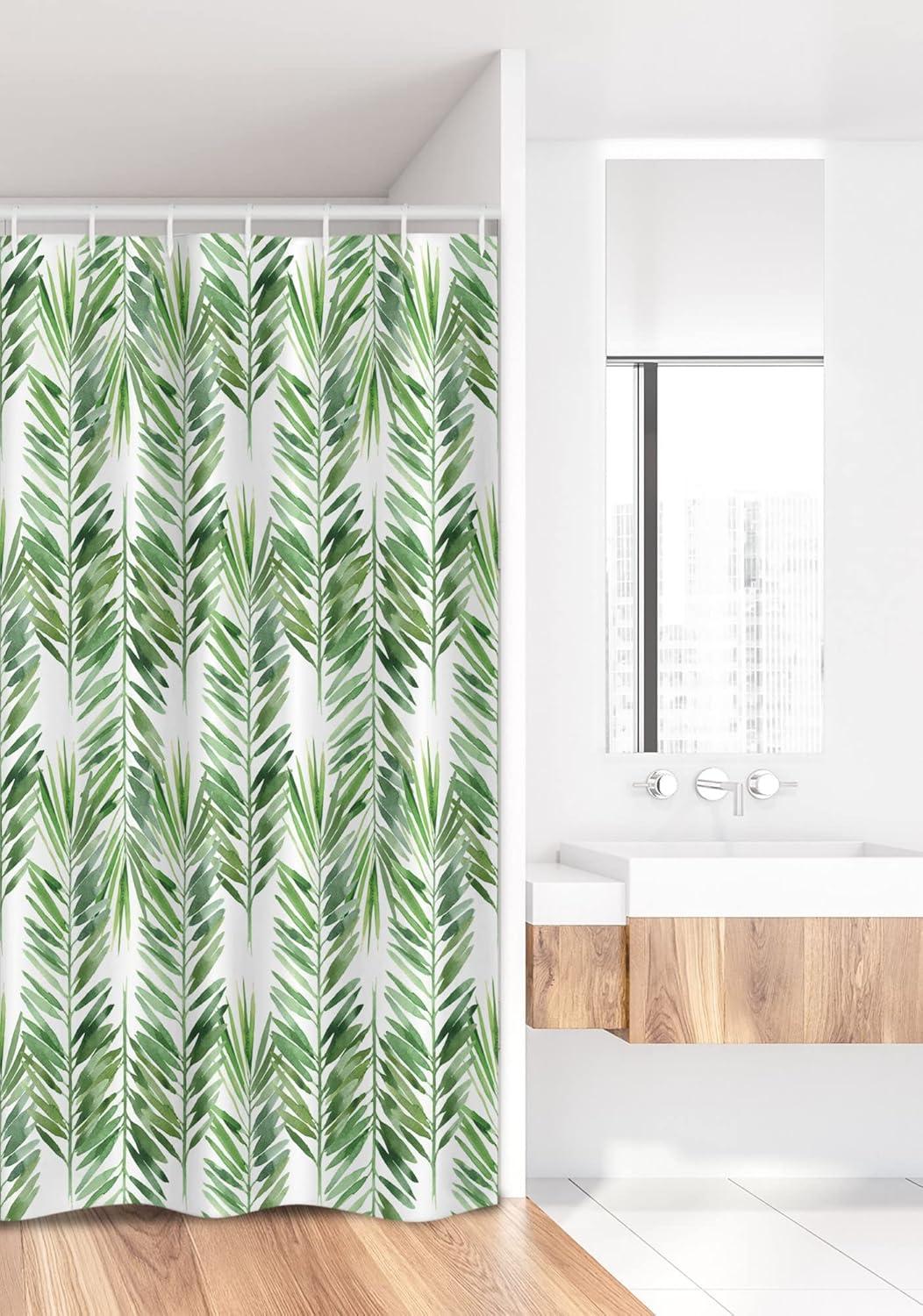 imageAmbesonne Romantic Shower Curtain Couple in Love Walking in The City Streets in Rainy Day Romance Dramatic Urban Scene Cloth Fabric Bathroom Decor Set with Hooks 69 W x 84 L Sepia RedPale Green