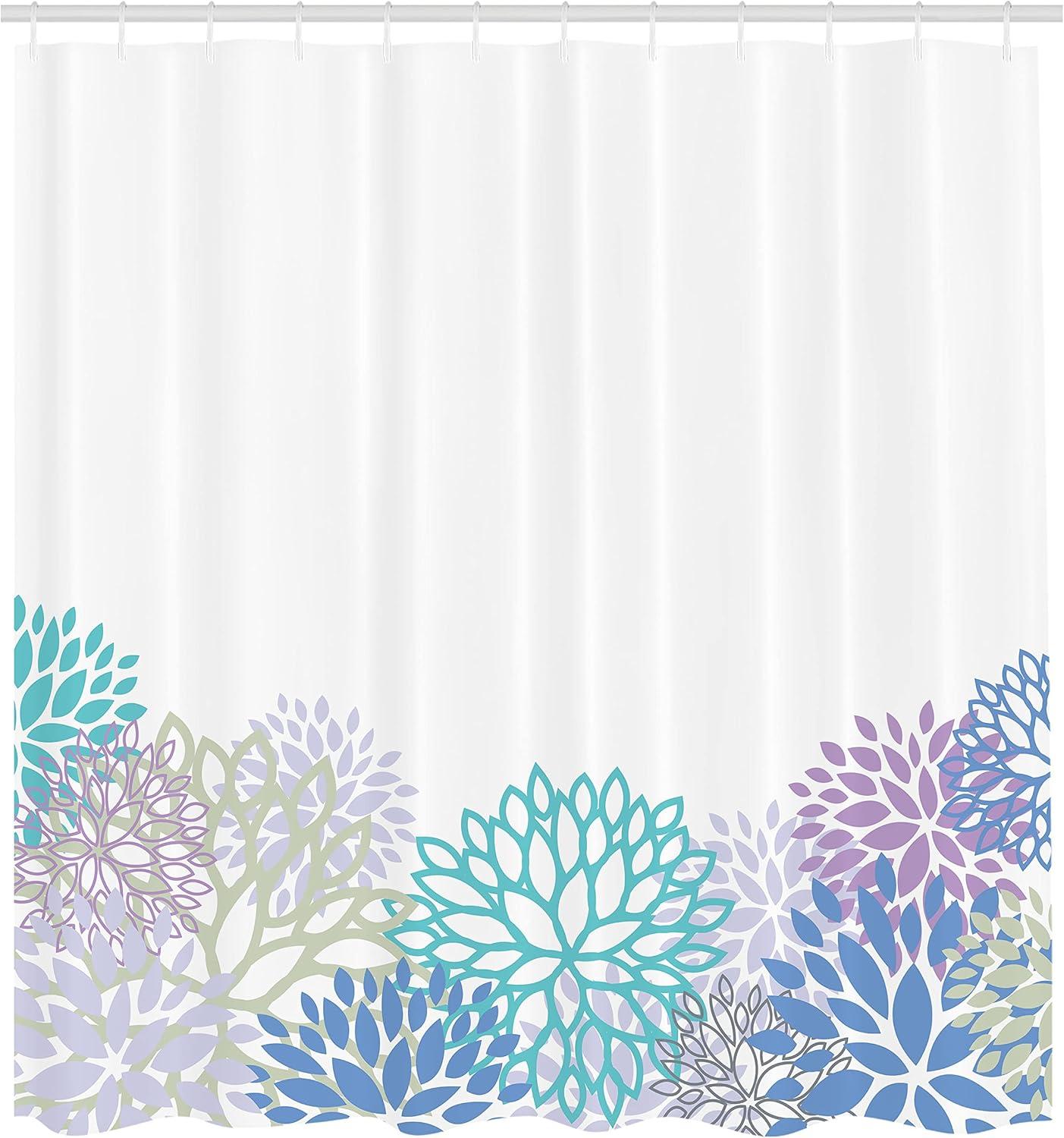 imageAmbesonne Romantic Shower Curtain Couple in Love Walking in The City Streets in Rainy Day Romance Dramatic Urban Scene Cloth Fabric Bathroom Decor Set with Hooks 69 W x 84 L Sepia RedLilac Navy
