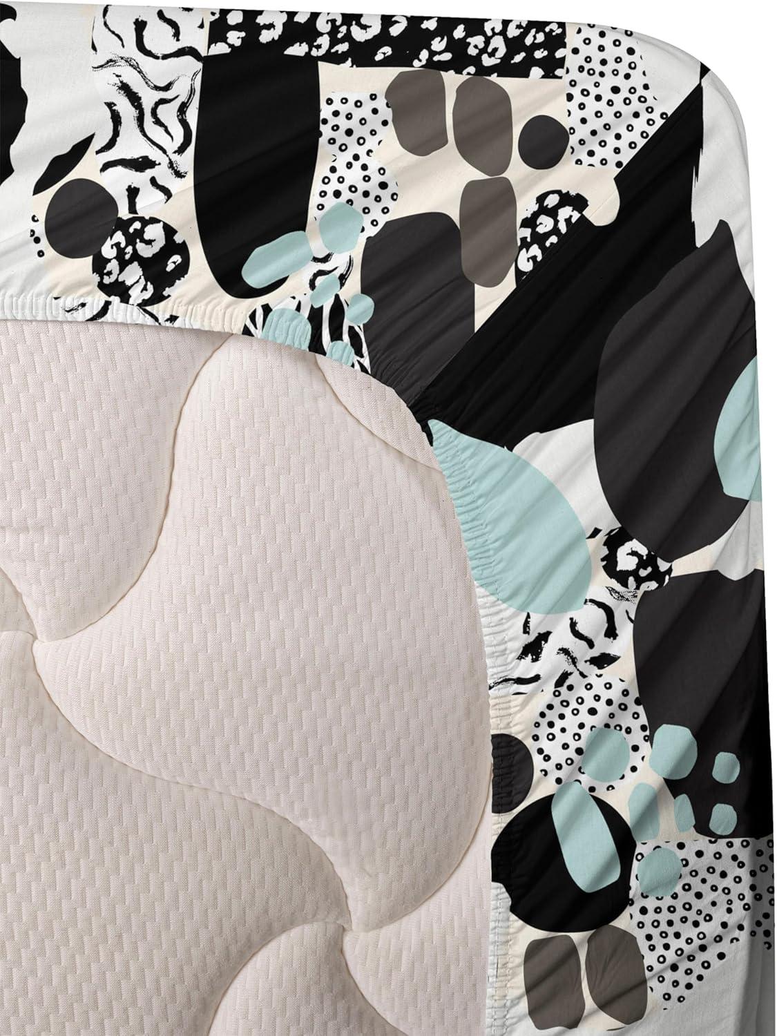 imageAmbesonne Valentine Sheet Set PastelColored Rose Flowers Leaves with Brush Strokes Abstract Art Fitted and Flat Sheet with Pillowcases Bedding Accent 4 Piece Set Queen Mauve Taupe Sage GreenCharcoal Grey and Seafoam