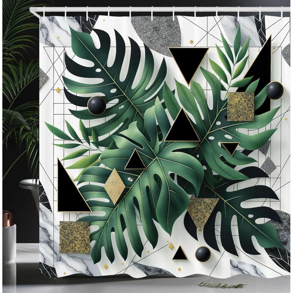imageAmbesonne Blue Shower Curtain Floral Eucalyptus Branches Romantic Botanical Weeping Flowers in Cold Tones Cloth Fabric Bathroom Decor Set with Hooks 69 W x 75 L Laurel Green Sea BlueEmerald Dark Grey Dimgray