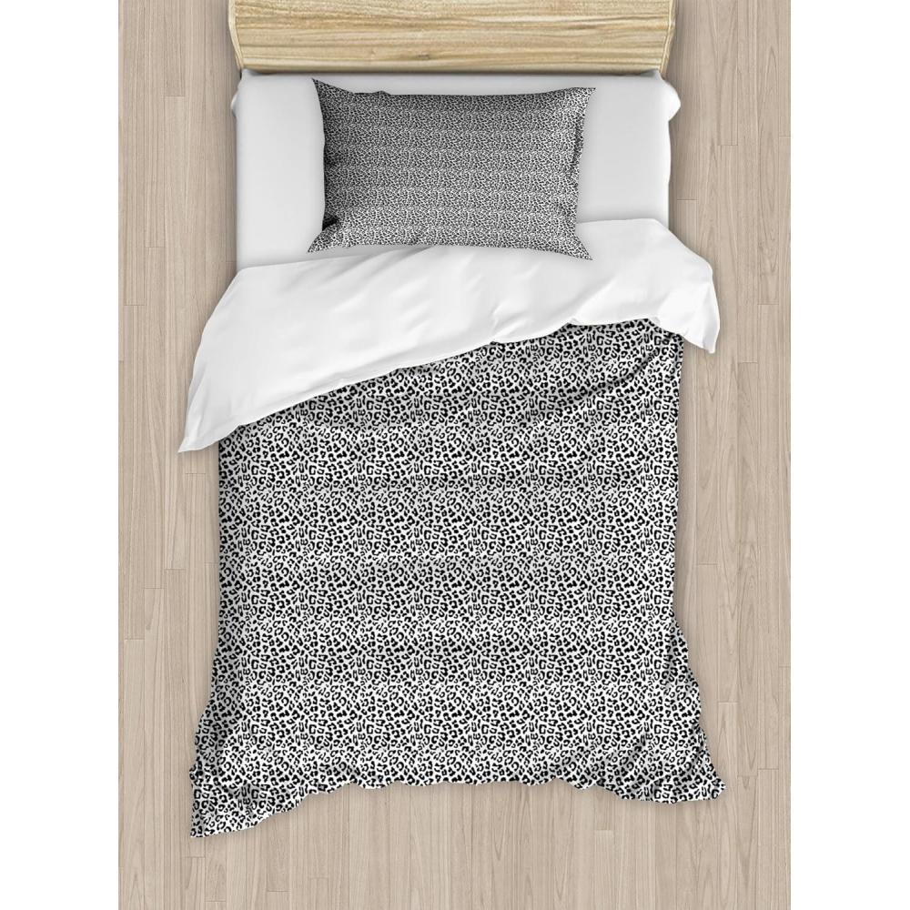 imageAmbesonne Love Duvet Cover Set Valentines Day Words with Hearts Frame on Vertical Lines Romantic Calligraphy Decorative 2 Piece Bedding Set with 1 Pillow Sham Twin Size Pink Red BlushBlack White