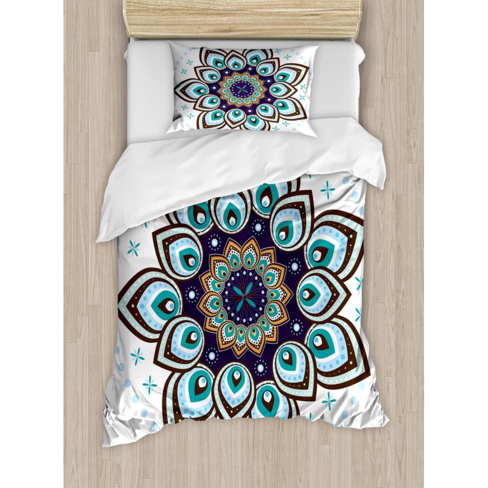 imageAmbesonne Love Duvet Cover Set Valentines Day Words with Hearts Frame on Vertical Lines Romantic Calligraphy Decorative 2 Piece Bedding Set with 1 Pillow Sham Twin Size Pink Red BlushPurple Brown