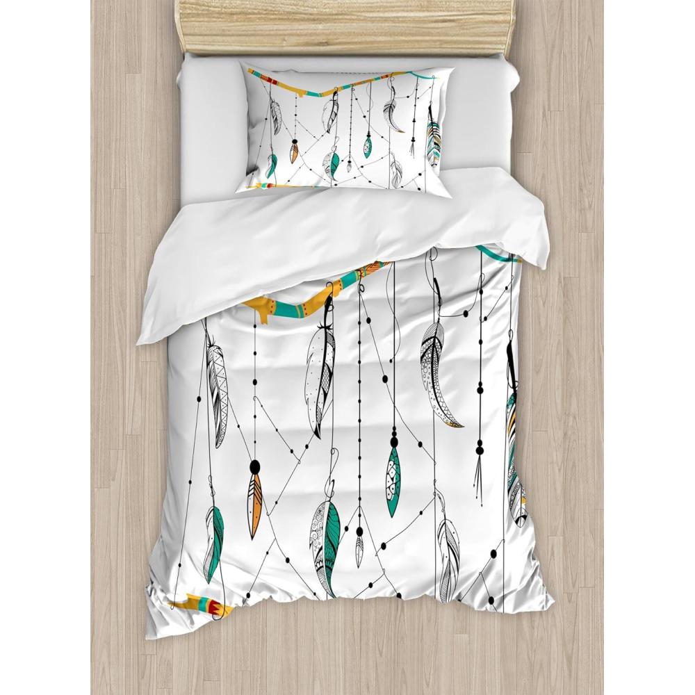 imageAmbesonne Love Duvet Cover Set Valentines Day Words with Hearts Frame on Vertical Lines Romantic Calligraphy Decorative 2 Piece Bedding Set with 1 Pillow Sham Twin Size Pink Red BlushGreen Charcoal