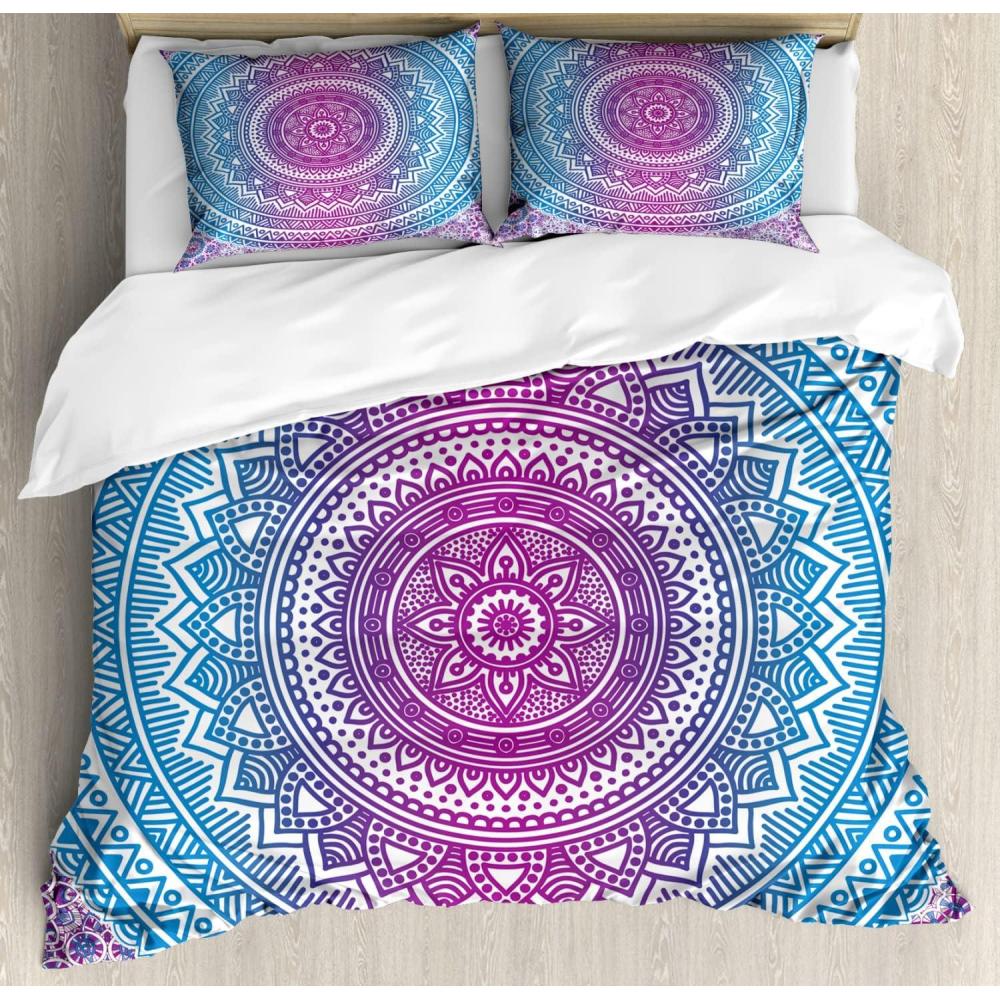 imageAmbesonne Love Duvet Cover Set Valentines Day Words with Hearts Frame on Vertical Lines Romantic Calligraphy Decorative 2 Piece Bedding Set with 1 Pillow Sham Twin Size Pink Red BlushBlue White and Violet