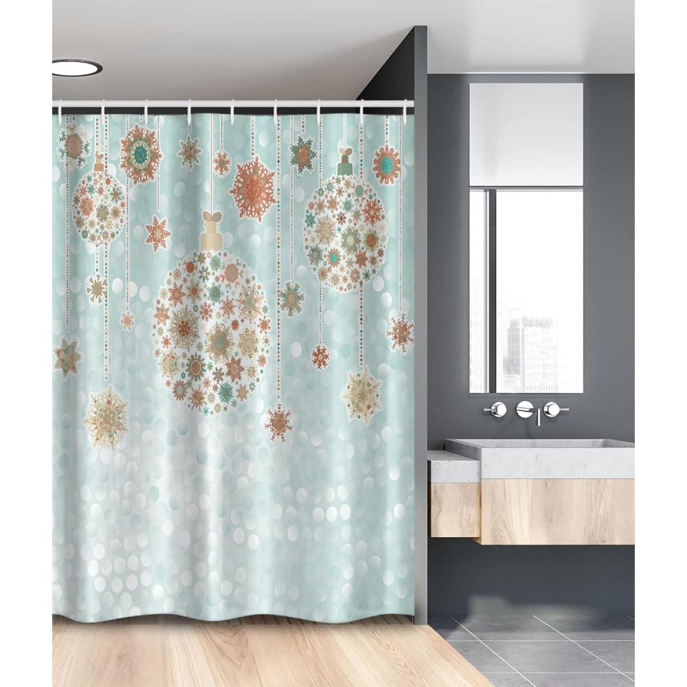 imageAmbesonne Romantic Shower Curtain Couple in Love Walking in The City Streets in Rainy Day Romance Dramatic Urban Scene Cloth Fabric Bathroom Decor Set with Hooks 69 W x 84 L Sepia RedBlue Tan