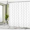 Ambesonne Blue Shower Curtain, Floral Eucalyptus Branches Romantic Botanical Weeping Flowers in Cold Tones, Cloth Fabric Bathroom Decor Set with Hooks, 69″ W x 75″ L, Laurel Green Sea Blue(White Gray)