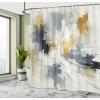 Ambesonne Blue Shower Curtain, Floral Eucalyptus Branches Romantic Botanical Weeping Flowers in Cold Tones, Cloth Fabric Bathroom Decor Set with Hooks, 69″ W x 75″ L, Laurel Green Sea Blue(Blue Grey Amber Coconut)