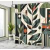 Ambesonne Blue Shower Curtain, Floral Eucalyptus Branches Romantic Botanical Weeping Flowers in Cold Tones, Cloth Fabric Bathroom Decor Set with Hooks, 69″ W x 75″ L, Laurel Green Sea Blue(Pale Reseda Green Grey)