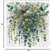 Ambesonne Blue Shower Curtain, Floral Eucalyptus Branches Romantic Botanical Weeping Flowers in Cold Tones, Cloth Fabric Bathroom Decor Set with Hooks, 69″ W x 75″ L, Laurel Green Sea Blue(Laurel Green Slate Blue)