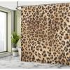 Ambesonne Blue Shower Curtain, Floral Eucalyptus Branches Romantic Botanical Weeping Flowers in Cold Tones, Cloth Fabric Bathroom Decor Set with Hooks, 69″ W x 75″ L, Laurel Green Sea Blue(Brown Beige)