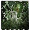 Ambesonne Blue Shower Curtain, Floral Eucalyptus Branches Romantic Botanical Weeping Flowers in Cold Tones, Cloth Fabric Bathroom Decor Set with Hooks, 69″ W x 75″ L, Laurel Green Sea Blue(Forest Green)