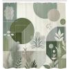 Ambesonne Blue Shower Curtain, Floral Eucalyptus Branches Romantic Botanical Weeping Flowers in Cold Tones, Cloth Fabric Bathroom Decor Set with Hooks, 69″ W x 75″ L, Laurel Green Sea Blue(Reseda Green Taupe)