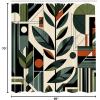 Ambesonne Blue Shower Curtain, Floral Eucalyptus Branches Romantic Botanical Weeping Flowers in Cold Tones, Cloth Fabric Bathroom Decor Set with Hooks, 69″ W x 75″ L, Laurel Green Sea Blue(Pale Reseda Green Grey)