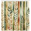 Ambesonne Blue Shower Curtain, Floral Eucalyptus Branches Romantic Botanical Weeping Flowers in Cold Tones, Cloth Fabric Bathroom Decor Set with Hooks, 69″ W x 75″ L, Laurel Green Sea Blue(Green Khaki Cinnamon)