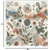 Ambesonne Blue Shower Curtain, Floral Eucalyptus Branches Romantic Botanical Weeping Flowers in Cold Tones, Cloth Fabric Bathroom Decor Set with Hooks, 69″ W x 75″ L, Laurel Green Sea Blue(Pale Rose Slate Blue)