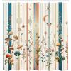 Ambesonne Blue Shower Curtain, Floral Eucalyptus Branches Romantic Botanical Weeping Flowers in Cold Tones, Cloth Fabric Bathroom Decor Set with Hooks, 69″ W x 75″ L, Laurel Green Sea Blue(Petrol Blue Salmon White)