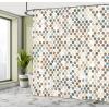 Ambesonne Blue Shower Curtain, Floral Eucalyptus Branches Romantic Botanical Weeping Flowers in Cold Tones, Cloth Fabric Bathroom Decor Set with Hooks, 69″ W x 75″ L, Laurel Green Sea Blue(Caramel)