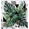 Ambesonne Blue Shower Curtain, Floral Eucalyptus Branches Romantic Botanical Weeping Flowers in Cold Tones, Cloth Fabric Bathroom Decor Set with Hooks, 69″ W x 75″ L, Laurel Green Sea Blue(Emerald Dark Grey Dimgray)