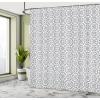 Ambesonne Blue Shower Curtain, Floral Eucalyptus Branches Romantic Botanical Weeping Flowers in Cold Tones, Cloth Fabric Bathroom Decor Set with Hooks, 69″ W x 75″ L, Laurel Green Sea Blue(Grey White)