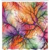 Ambesonne Blue Shower Curtain, Floral Eucalyptus Branches Romantic Botanical Weeping Flowers in Cold Tones, Cloth Fabric Bathroom Decor Set with Hooks, 69″ W x 75″ L, Laurel Green Sea Blue(Lilac Orange Sea Green)