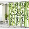 Ambesonne Blue Shower Curtain, Floral Eucalyptus Branches Romantic Botanical Weeping Flowers in Cold Tones, Cloth Fabric Bathroom Decor Set with Hooks, 69″ W x 75″ L, Laurel Green Sea Blue(White and Green)