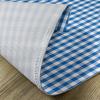 Ambesonne Checkered Place Mats Set of 4, Monochrome Gingham Checks Classical Country Culture Old Fashioned Grid Design, Washable Fabric Placemats for Dining Table, Standard Size, Blue White