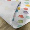 Ambesonne Colorful Place Mats Set of 4, Colorful Balloons Birthday Party Theme Celebration Festival Surprise Event Pattern, Washable Fabric Placemats for Dining Table, Standard Size, Pastel Yellow