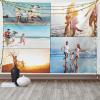 Ambesonne Customizable Tapestry with Photos, Wide Wall Hanging for Bedroom Living Room Dorm, Personalized Décor Accent Piece for All Seasons Christmas & Valentines Day Custom Gift, 3 Photos, 60″ X 40″(3 Photos)