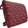 Ambesonne Eiffel Travel Pillow Neck Rest, Romantic Valentines Day Eiffel Tower City of Love Doodle Style Heart Shapes, Memory Foam Traveling Accessory for Airplane and Car, 12″, Maroon White(Maroon White)