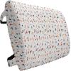 Ambesonne Eiffel Travel Pillow Neck Rest, Romantic Valentines Day Eiffel Tower City of Love Doodle Style Heart Shapes, Memory Foam Traveling Accessory for Airplane and Car, 12″, Maroon White(Black Orange)
