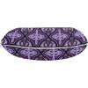 Ambesonne Eiffel Travel Pillow Neck Rest, Romantic Valentines Day Eiffel Tower City of Love Doodle Style Heart Shapes, Memory Foam Traveling Accessory for Airplane and Car, 12″, Maroon White(Violet Lilac)