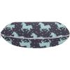 Ambesonne Eiffel Travel Pillow Neck Rest, Romantic Valentines Day Eiffel Tower City of Love Doodle Style Heart Shapes, Memory Foam Traveling Accessory for Airplane and Car, 12″, Maroon White(Dark Blue and Pink)