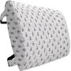 Ambesonne Eiffel Travel Pillow Neck Rest, Romantic Valentines Day Eiffel Tower City of Love Doodle Style Heart Shapes, Memory Foam Traveling Accessory for Airplane and Car, 12″, Maroon White(Eggplant White)