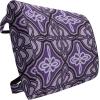 Ambesonne Eiffel Travel Pillow Neck Rest, Romantic Valentines Day Eiffel Tower City of Love Doodle Style Heart Shapes, Memory Foam Traveling Accessory for Airplane and Car, 12″, Maroon White(Violet Lilac)