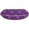 Ambesonne Eiffel Travel Pillow Neck Rest, Romantic Valentines Day Eiffel Tower City of Love Doodle Style Heart Shapes, Memory Foam Traveling Accessory for Airplane and Car, 12″, Maroon White(Purple and Mauve)