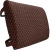 Ambesonne Eiffel Travel Pillow Neck Rest, Romantic Valentines Day Eiffel Tower City of Love Doodle Style Heart Shapes, Memory Foam Traveling Accessory for Airplane and Car, 12″, Maroon White(Burgundy Earth Yellow)