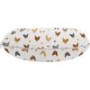 Ambesonne Eiffel Travel Pillow Neck Rest, Romantic Valentines Day Eiffel Tower City of Love Doodle Style Heart Shapes, Memory Foam Traveling Accessory for Airplane and Car, 12″, Maroon White(Cinnamon and Apricot)